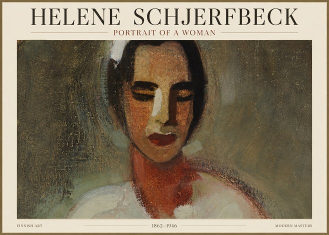 Helene Schjerfbeck Portrait of a Woman III No1 - Poster