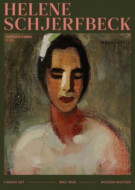Helene Schjerfbeck Portrait of a Woman III No2 - Poster