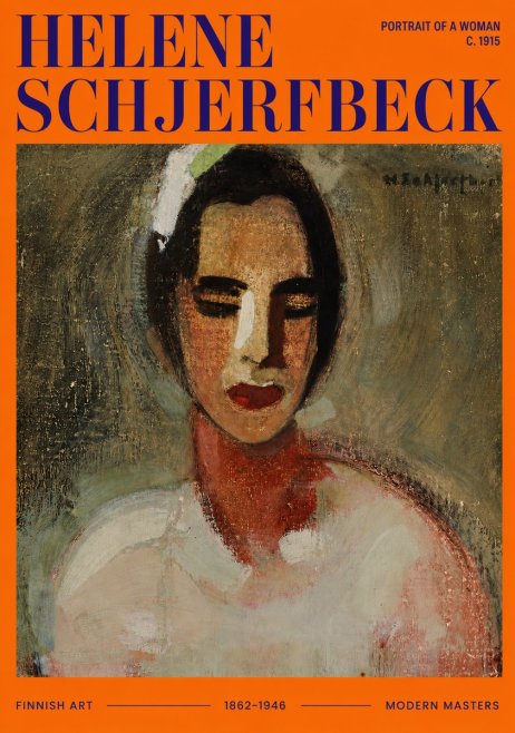 Helene Schjerfbeck Portrait of a Woman III No3 - Poster