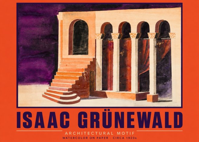 Isaac Grünewald Architectural Motif I No2 - Poster