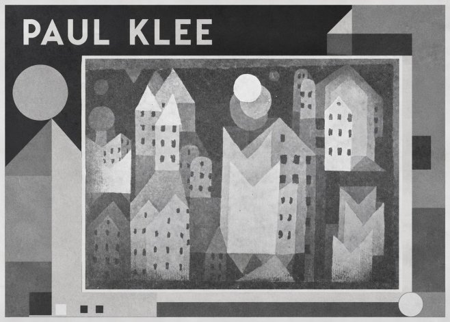 Paul Klee City of Churches No4 - Poster