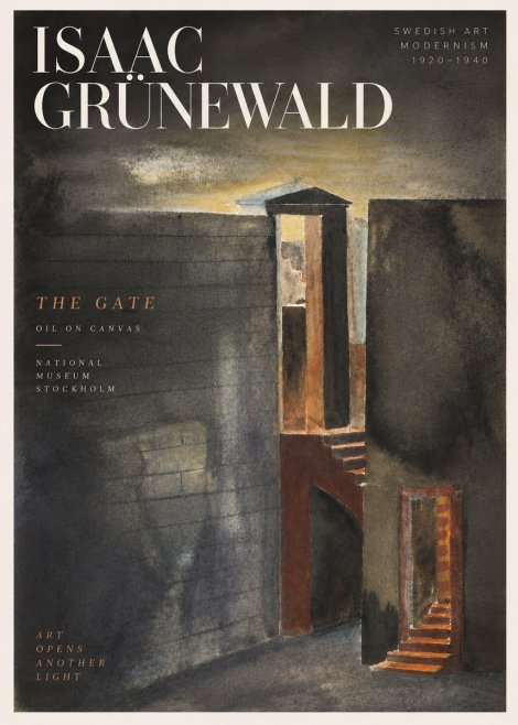 Isaac Grünewald Architectural Fantasy No5 - Poster