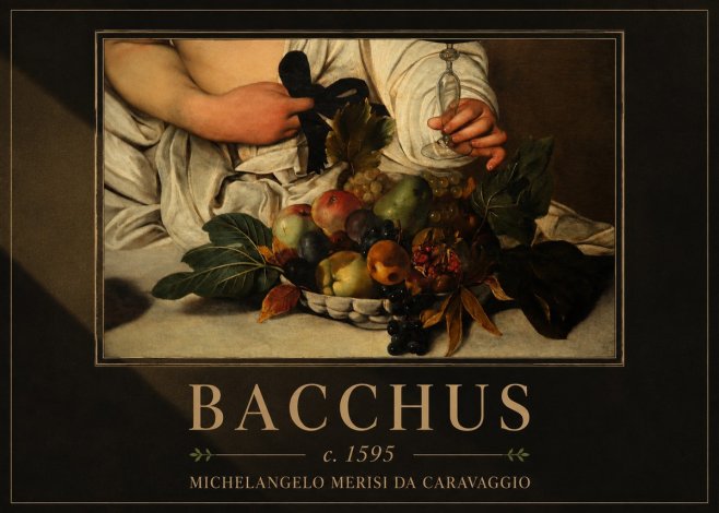Michelangelo Merisi da Caravaggio Bacchus II No4 - Poster