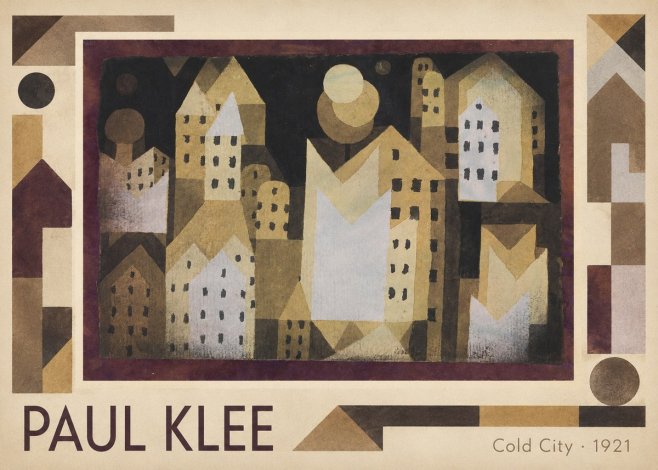 Paul Klee Cold City No1 - Poster