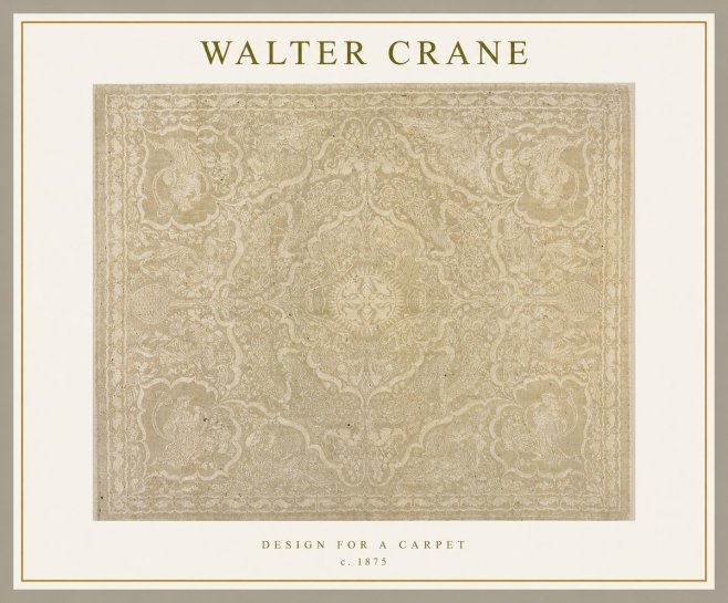 Walter Crane Design for a Carpet No1 - Poster