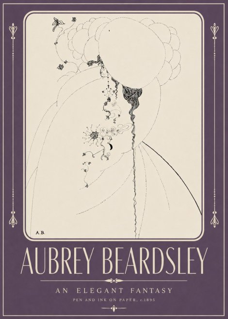 Aubrey Beardsley An Elegant Fantasy No2 - Poster