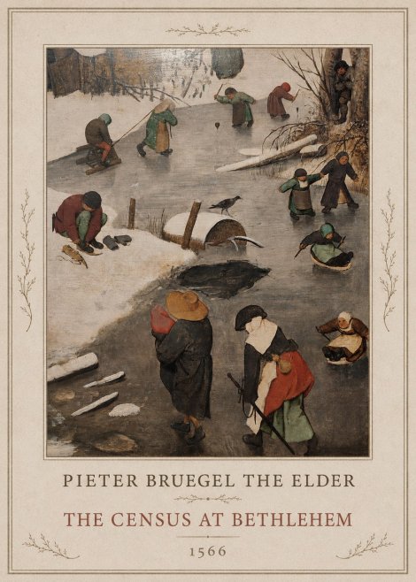 Pieter Bruegel The Census at Bethlehem II No1 - Poster