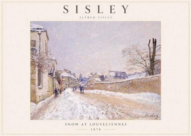 Sisley Snow at Louveciennes No1 - Poster