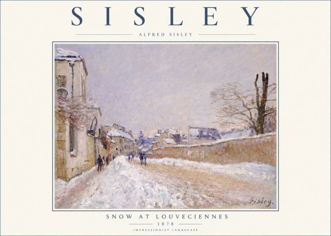 Sisley Snow at Louveciennes No2 - Poster