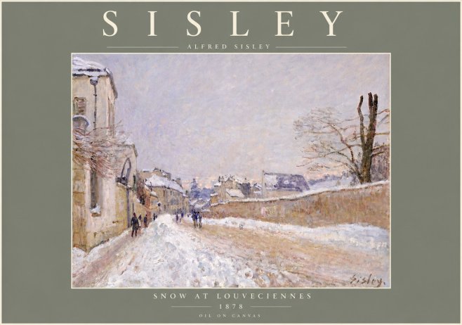 Sisley Snow at Louveciennes No4 - Poster