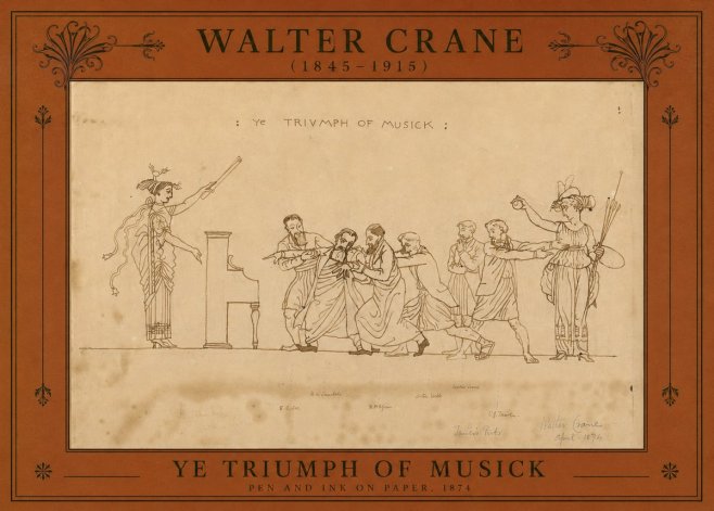Walter Crane Ye Triumph of Musick No2 - Poster
