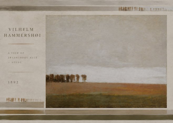 Vilhelm Hammershøi A View of Jægersborg Allé - Study No6 - Poster