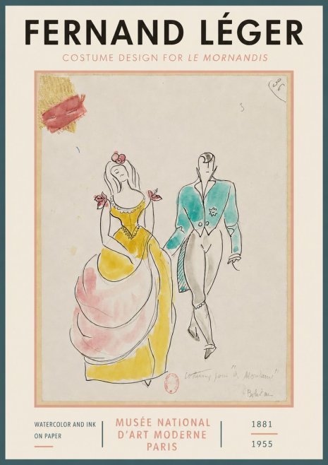 Fernand Léger Costume Pour "Le Mandarin" No3 - Poster