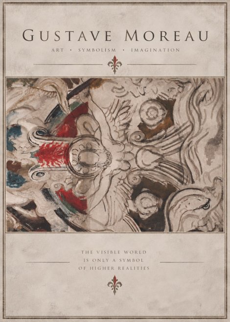 Gustave Moreau Decorative Composition No5 - Poster