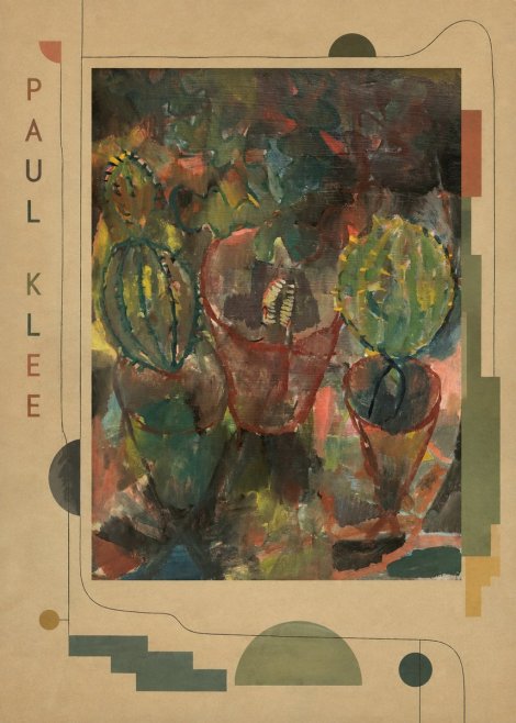 Paul Klee Three Potted Plants No3 - Poster