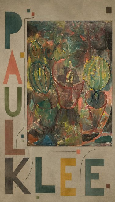 Paul Klee Three Potted Plants No6 - Poster