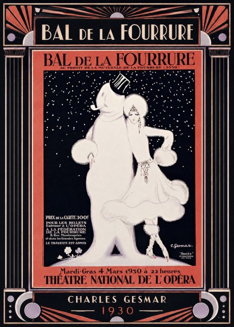Charles Gesmar Bal De La Fourrure II No3 - Poster