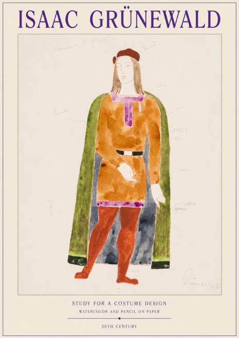 Isaac Grünewald Study for a Costume Design No1 - Poster