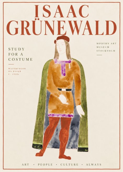 Isaac Grünewald Study for a Costume Design No6 - Poster