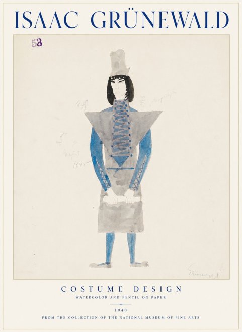 Isaac Grünewald Costume Design X No1 - Poster