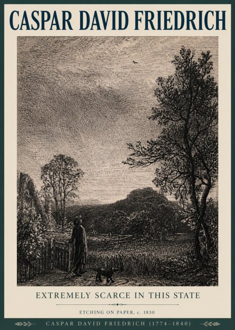 Caspar David Friedrich Extremely Scarce in This State No3 - Poster