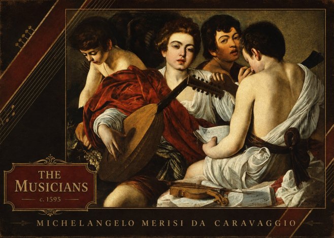 Michelangelo Merisi da Caravaggio The Musicians I No3 - Poster