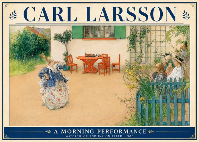 Carl Larsson A Morning Performance No5 - Poster