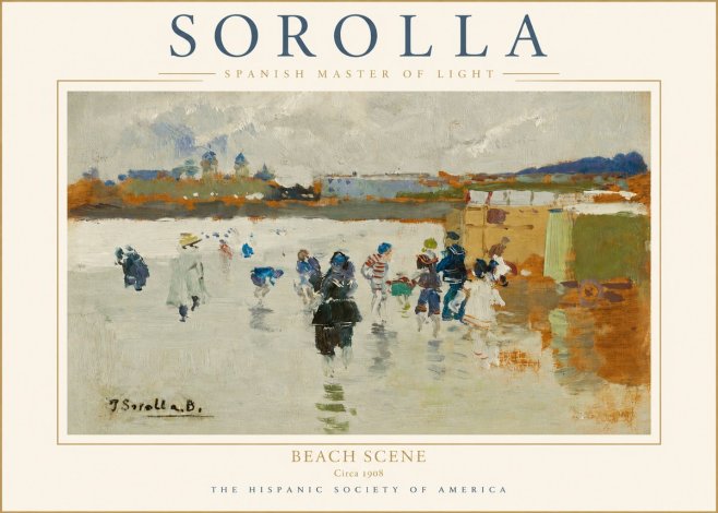 Sorolla Beach Scene No2 - Poster