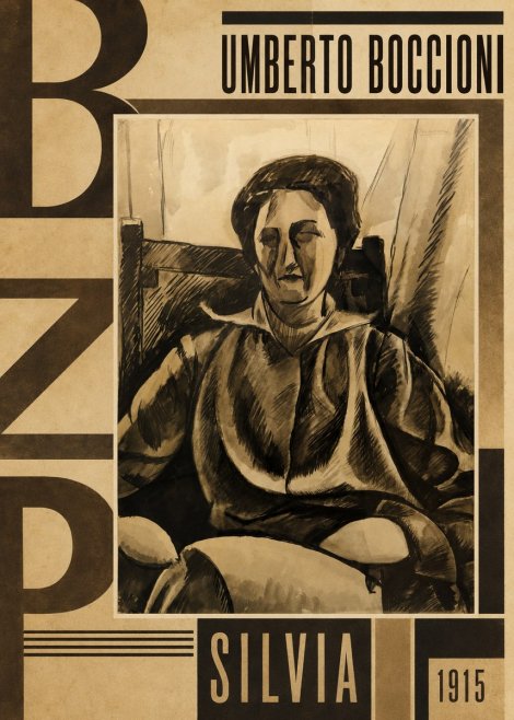 Umberto Boccioni Silvia No5 - Poster