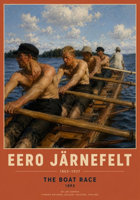 Eero Järnefelt The Boat Race No2 - Poster