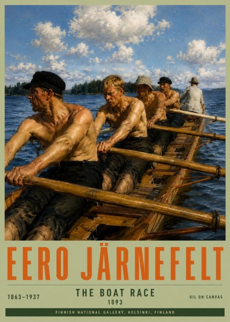 Eero Järnefelt The Boat Race No4 - Poster