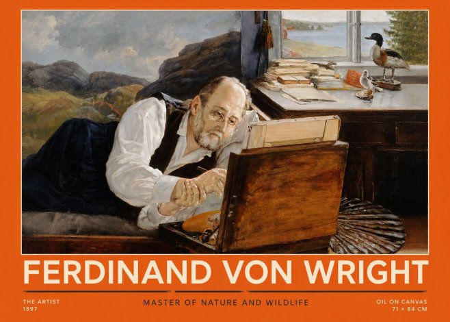Ferdinand von Wright The Artist No2 - Poster