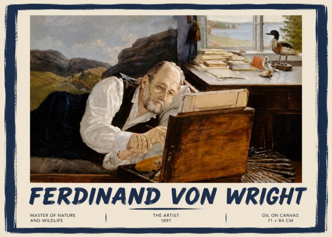 Ferdinand von Wright The Artist No4 - Poster