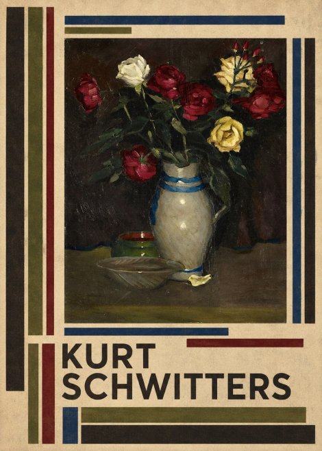 Kurt Schwitters Still Life with Roses No4 - Poster