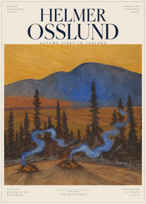 Helmer Osslund Twilight in the North No6 - Poster