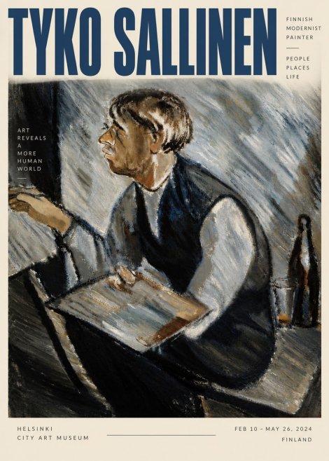 Tyko Sallinen The Artist at Work No5 - Poster