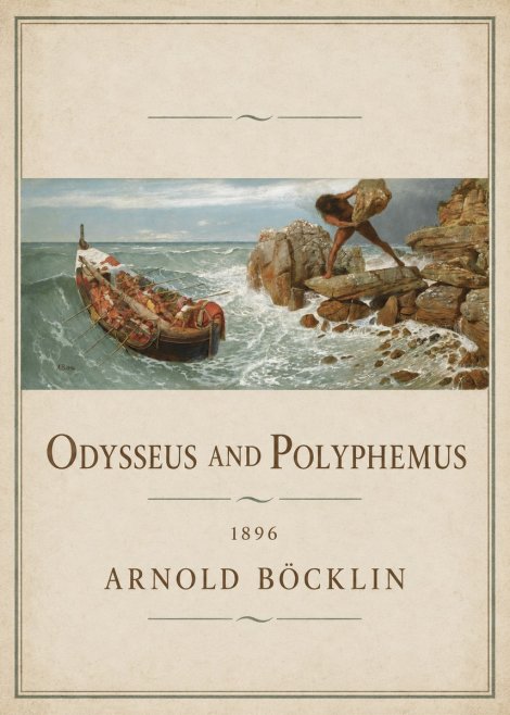 Arnold Böcklin Odysseus and Polyphemus No1 - Poster