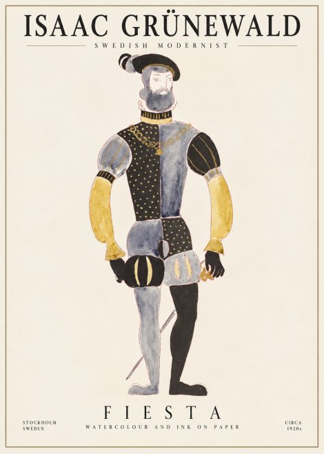 Isaac Grünewald Fiesta No1 - Poster