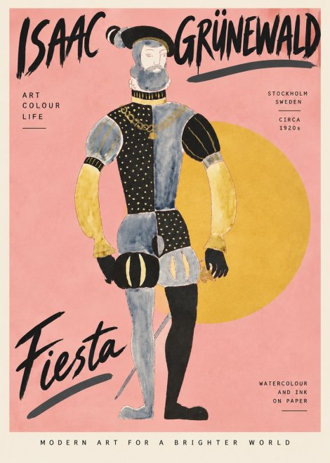 Isaac Grünewald Fiesta No4 - Poster