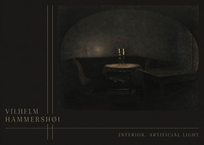 Vilhelm Hammershøi Interior. Artificial Light No3 - Poster