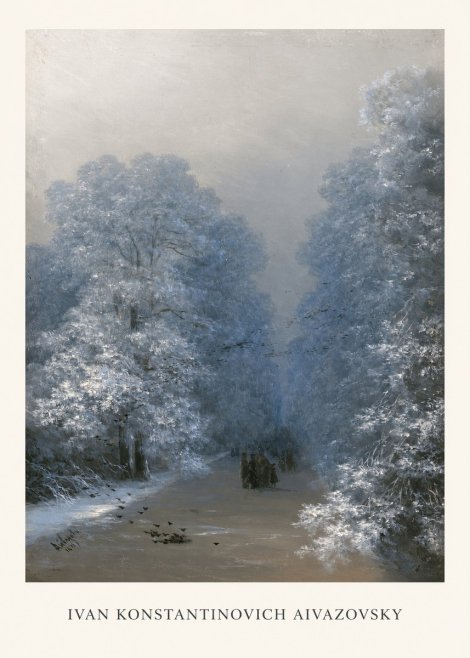 Ivan Konstantinovich Aivazovsky Winter Forest No1 - Poster