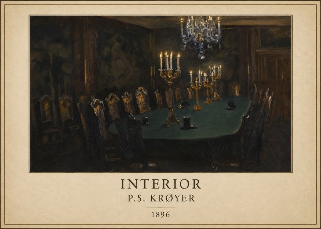P.S. Krøyer Interior No6 - Poster
