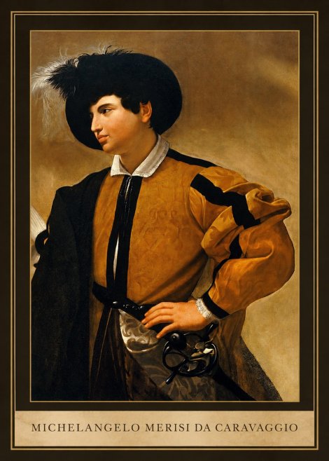 Michelangelo Merisi da Caravaggio Portrait of a Young Man No1 - Poster