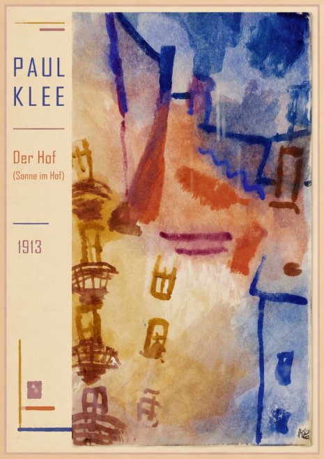 Paul Klee Der Hof (Sonne Im Hof) No1 - Poster