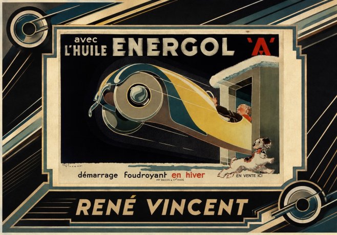 René Vincent Energol 'A' No2 - Poster