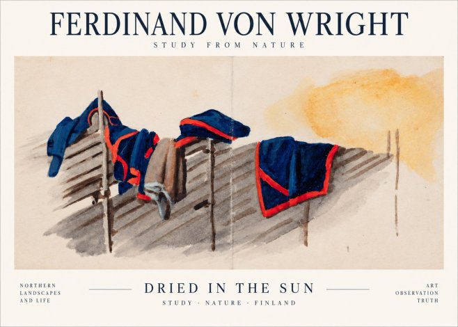 Ferdinand von Wright Study of Military Clothing No3 - Poster
