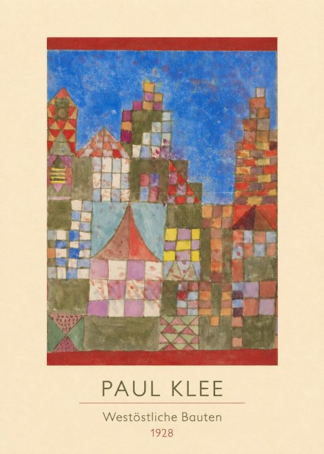 Paul Klee Westöstliche Bauten No3 - Poster