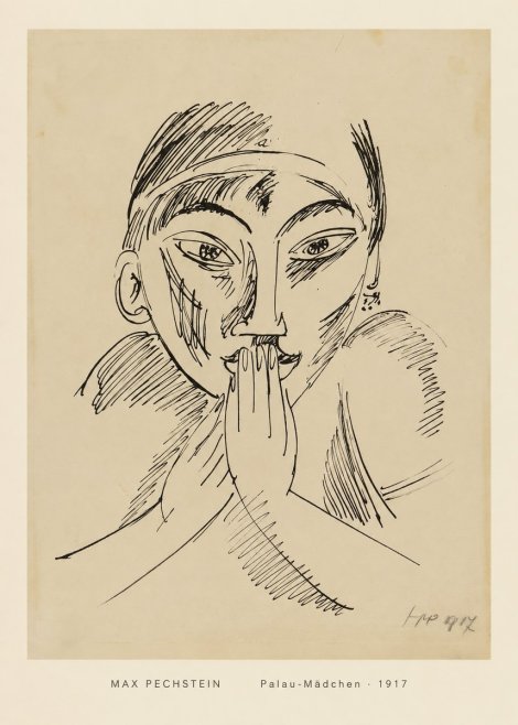 Max Pechstein Palau-mädchen No4 - Poster