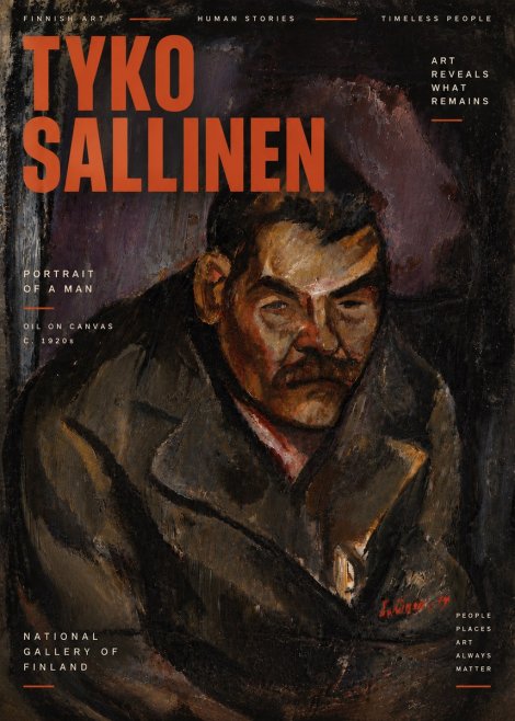 Tyko Sallinen Portrait of a Man V No6 - Poster