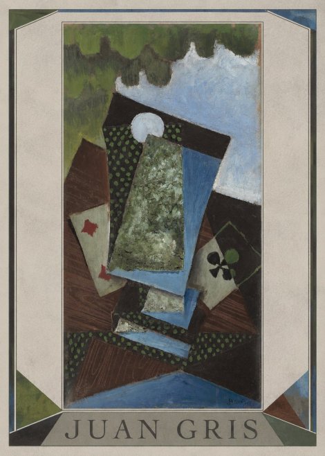 Juan Gris Playing Cards and a Siphon No1 - Poster